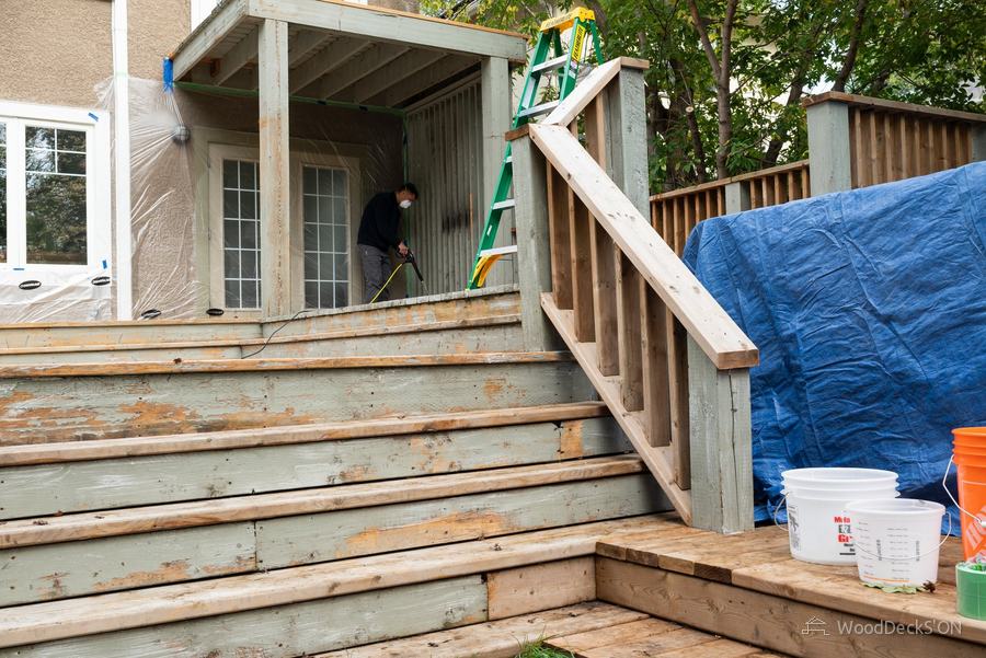 Wolseley deck before restoration